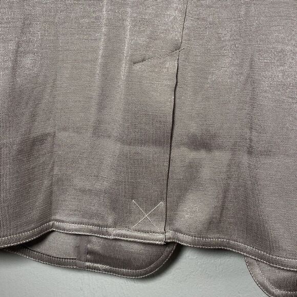 NWT Anthropologie Current Air Elerie Blazer Jacket Metallic Silver Size M - Picture 6 of 6